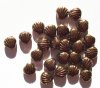 25 8mm Metallic Bronze Flat Shell Beads